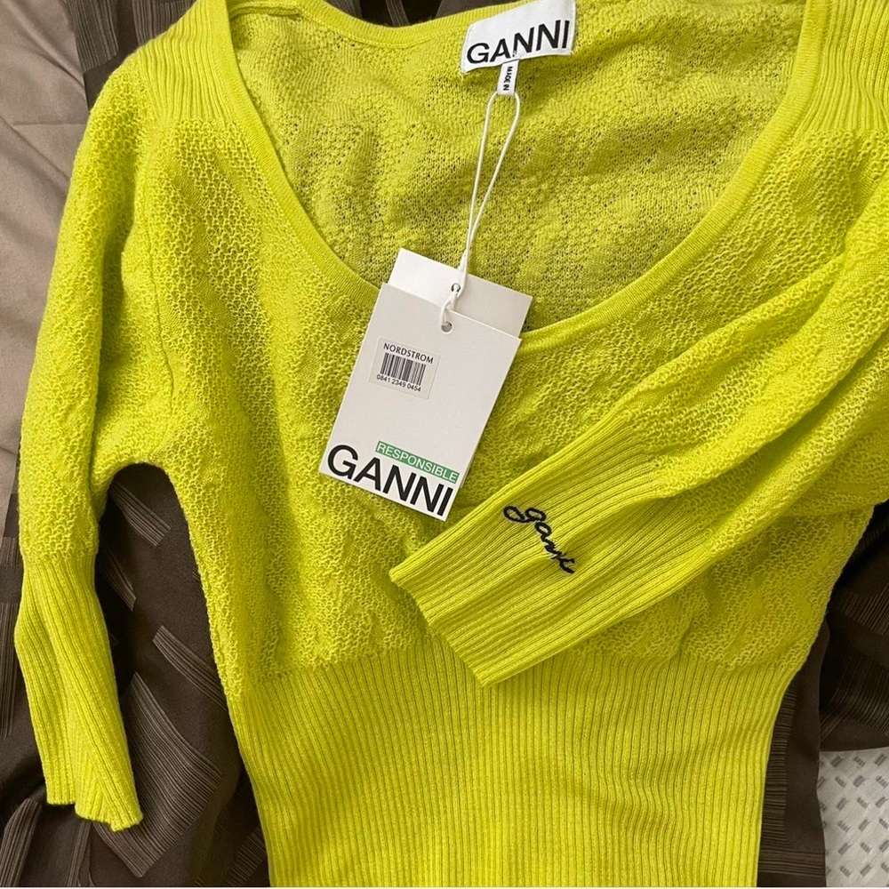 Ganni knit wool top